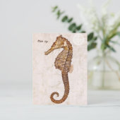 ヴィンテージシーホース – アンティークシーホースカスタマイズ ポストカード (スタンド正面)