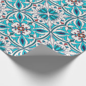 ヴィンテージシームレスなテクスチャ。きれいな色のパター ラッピングペーパー (角)