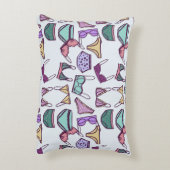 ヴィンテージシームレスなパターン下着:ブラスとパンティ アクセントクッション (裏面(縦))