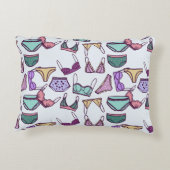 ヴィンテージシームレスなパターン下着:ブラスとパンティ アクセントクッション (裏面)