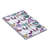 ヴィンテージシームレスなパターン下着：ブラスとパンティ ノートブック (右側)