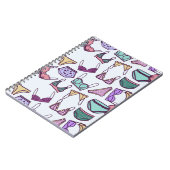 ヴィンテージシームレスなパターン下着：ブラスとパンティ ノートブック (左側)