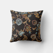 ヴィンテージシームレスな花柄。手書きテクスチャ クッション (裏面)