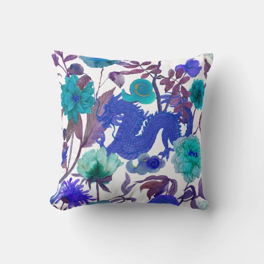 ヴィンテージシームレスア伝統的ジアのパターン。日本 クッション (正面)