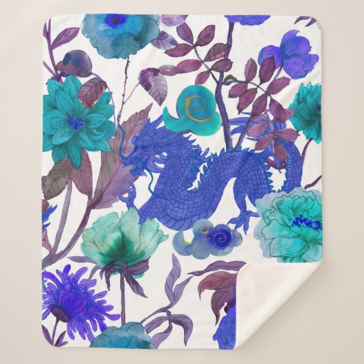 ヴィンテージシームレスア伝統的ジアのパターン。日本 シェルパブランケット (正面)