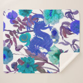 ヴィンテージシームレスア伝統的ジアのパターン。日本 シェルパブランケット (正面(横))