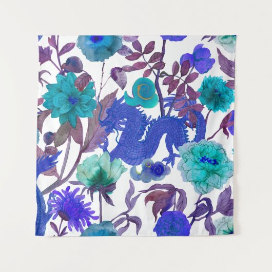 ヴィンテージシームレスア伝統的ジアのパターン。日本 タペストリー (正面)