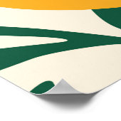 ヴィンテージシームレスパターンとマンダリン。トレンディーha ポスター (角)