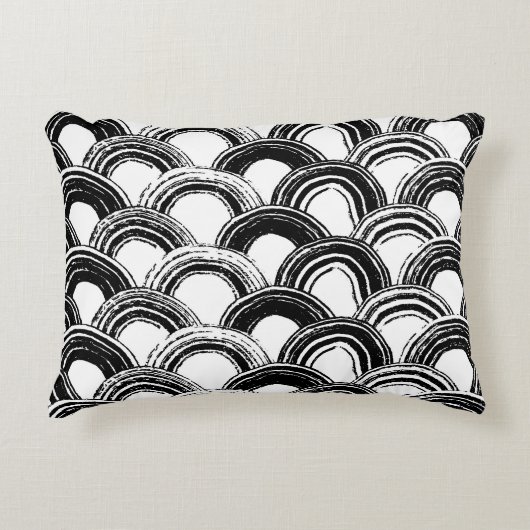 ヴィンテージシームレスパターン乾燥ブラシ付きstr アクセントクッション (正面)