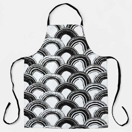 ヴィンテージシームレスパターン乾燥ブラシ付きstr エプロン (正面)