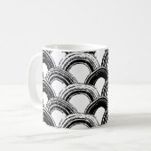 ヴィンテージシームレスパターン乾燥ブラシ付きstr コーヒーマグカップ (正面左)