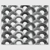 ヴィンテージシームレスパターン乾燥ブラシ付きstr ラッピングペーパー (フラット)