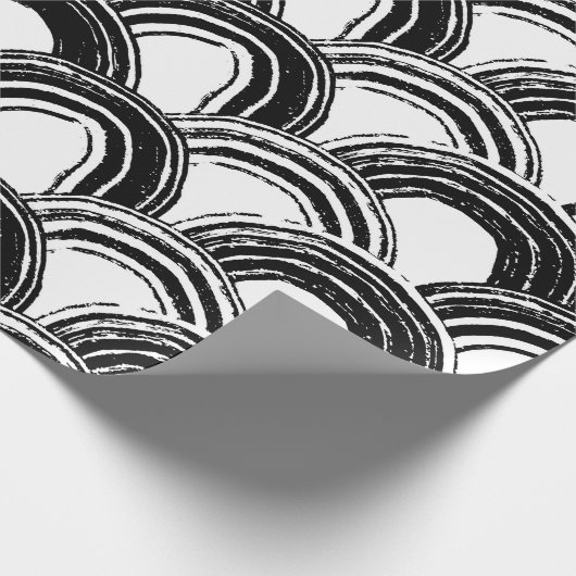 ヴィンテージシームレスパターン乾燥ブラシ付きstr ラッピングペーパー (角)