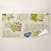 ヴィンテージシームレスパターン手書き文字Lor バスタオル (バスタオル)