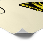 ヴィンテージシームレスパターン手書き文字Lor ポスター (角)