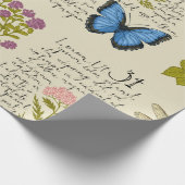 ヴィンテージシームレスパターン手書き文字Lor ラッピングペーパー (角)