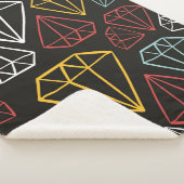 ヴィンテージシームレスパターン、ダイヤモンドデザイン素子 シェルパブランケット (3/4)