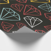 ヴィンテージシームレスパターン、ダイヤモンドデザイン素子 ラッピングペーパー (角)