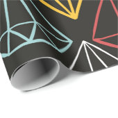 ヴィンテージシームレスパターン、ダイヤモンドデザイン素子 ラッピングペーパー (ロールコーナー)