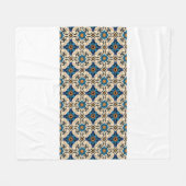 ヴィンテージシームレスパターン。民カラフル族オーナメント フリースブランケット (正面(横))