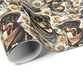 ヴィンテージシームレスロットワイラーイラストレーション ラッピングペーパー (ロールコーナー)