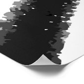 ヴィンテージシームレス絵を描の手水色ドライブラシ ポスター (角)