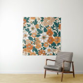 ヴィンテージシームレス花柄。リバティスタイルバック タペストリー (インサイチュ)