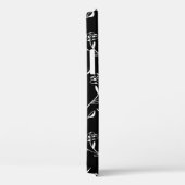 ヴィンテージシームレス輪郭花パターン。手書き Case-Mate iPhoneケース (裏面 / 右)