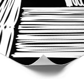 ヴィンテージシームレ伝統的スパターンの背景 ポスター (角)