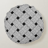 ヴィンテージシームレ伝統的スパターンの背景 ラウンドクッション (裏面)