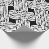 ヴィンテージシームレ伝統的スパターンの背景 ラッピングペーパー (角)