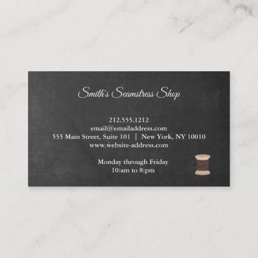 ヴィンテージシーメストシャルボード 名刺 (裏面)