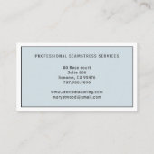 ヴィンテージシーメストテーラー裁縫 名刺 (裏面)