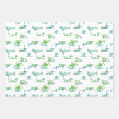 ヴィンテージシーモンスターラインアート ラッピングペーパーシート (正面3)