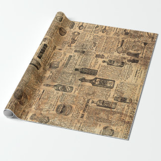 ヴィンテージシールのカタログ広告ページ1906 Shabby Chic ラッピングペーパー