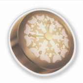 ヴィンテージシール時計スチームパンクスクラップブック シール (正面)