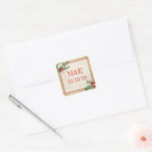 ヴィンテージシー結婚トのパーソナライズされたシール スクエアシール (封筒)