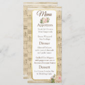 ヴィンテージシー結婚トのメニューカード メニュー (正面/裏面)