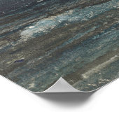 ヴィンテージシー絵画ケープダークブルー海アンティーク ポスター (角)