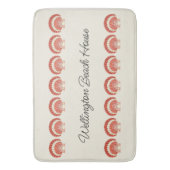 ヴィンテージシー航海のシェルファミリービーチボート バスマット (正面縦)