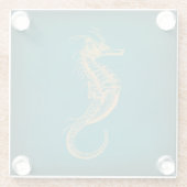 ヴィンテージシー航海のホース海アートシーホース ガラスコースター (裏面)