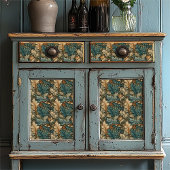 ヴィンテージジェイドフローラウィリアムモリススタイルリーフ 薄葉紙