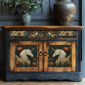 ヴィンテージジェイドレッドウィリアムインスパイアモリスユニコーン 薄葉紙