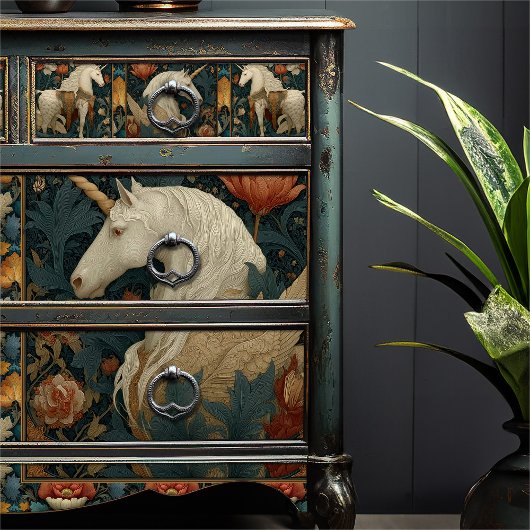 ヴィンテージジェイドレッドウィリアムスタイルユニコーン 薄葉紙