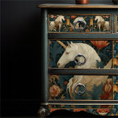 ヴィンテージジェイドレッドウィリアムスタイルユニコーン 薄葉紙