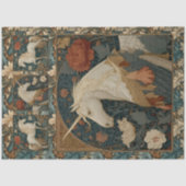 ヴィンテージジェイドレッドフローラユニコーンボタニカル 薄葉紙 (正面)