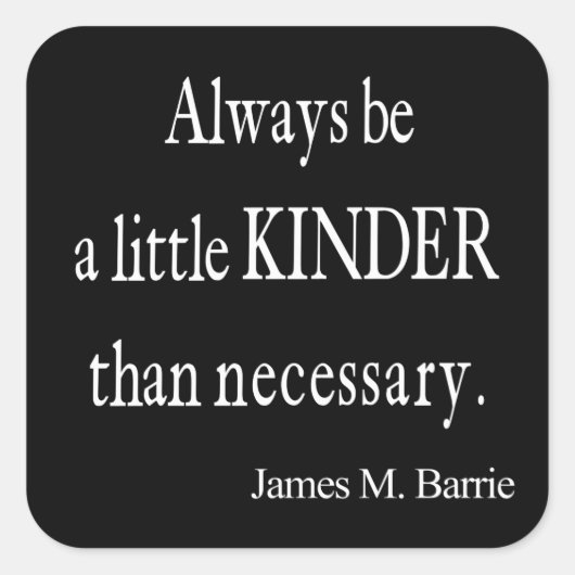 ヴィンテージジェイムズ・バリー・キンダー必要以上の引用文 スクエアシール (正面)