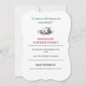 ヴィンテージジェコブマリーディケンズクリスマスカロル 招待状 (裏面)