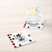 ヴィンテージジェスターレディ スクエアペーパーコースター (インサイチュ)