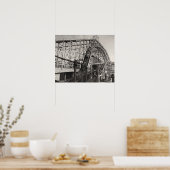 ヴィンテージジェットコースターポスタープリント ポスター (キッチン)